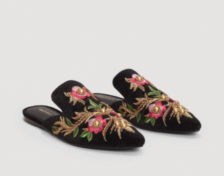 mango floral shoes