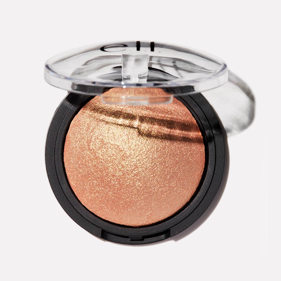 elf baked highlighter apricot glow
