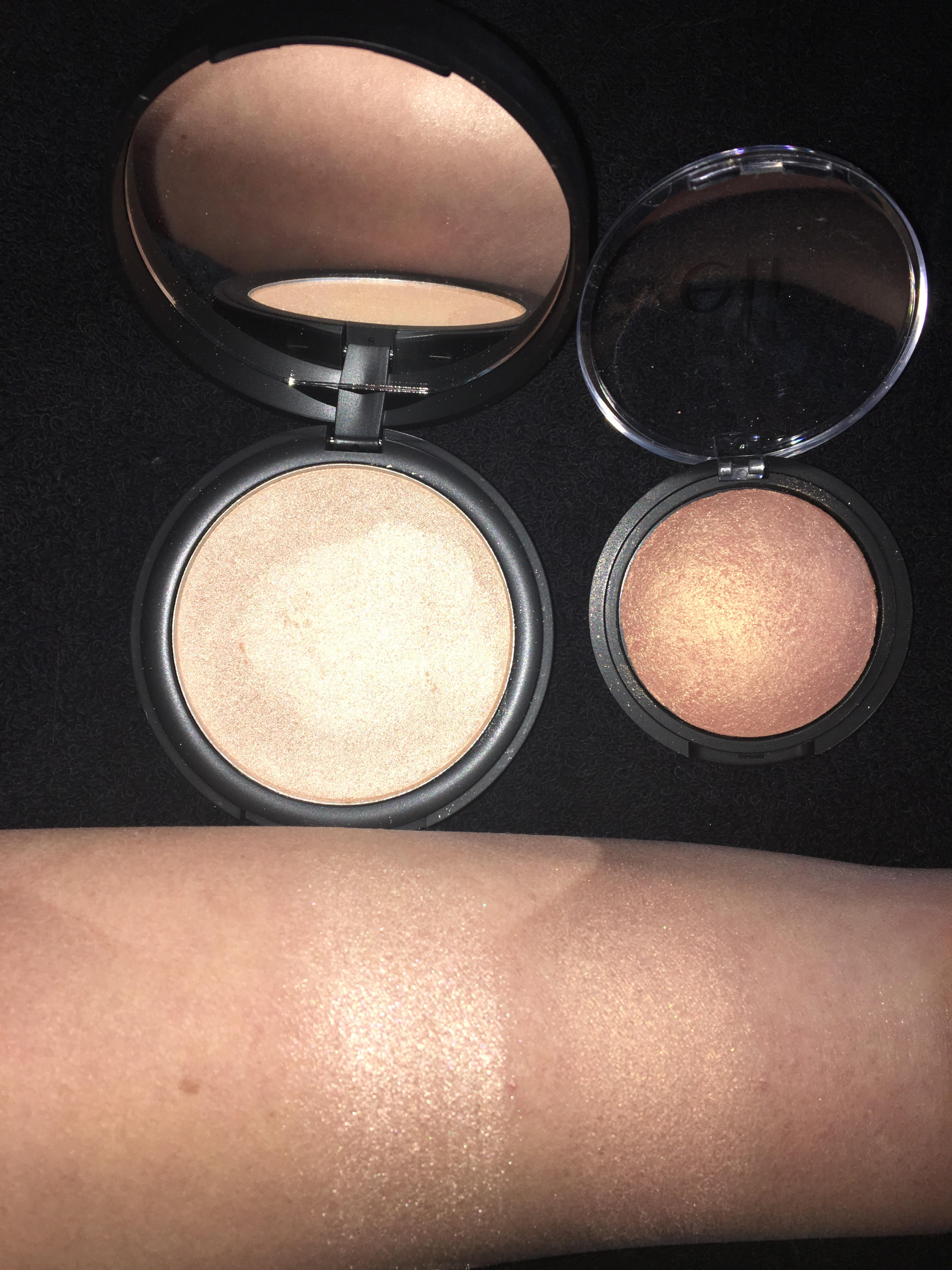 shimmer highlighting powder