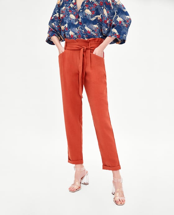 zara paperbag trousers