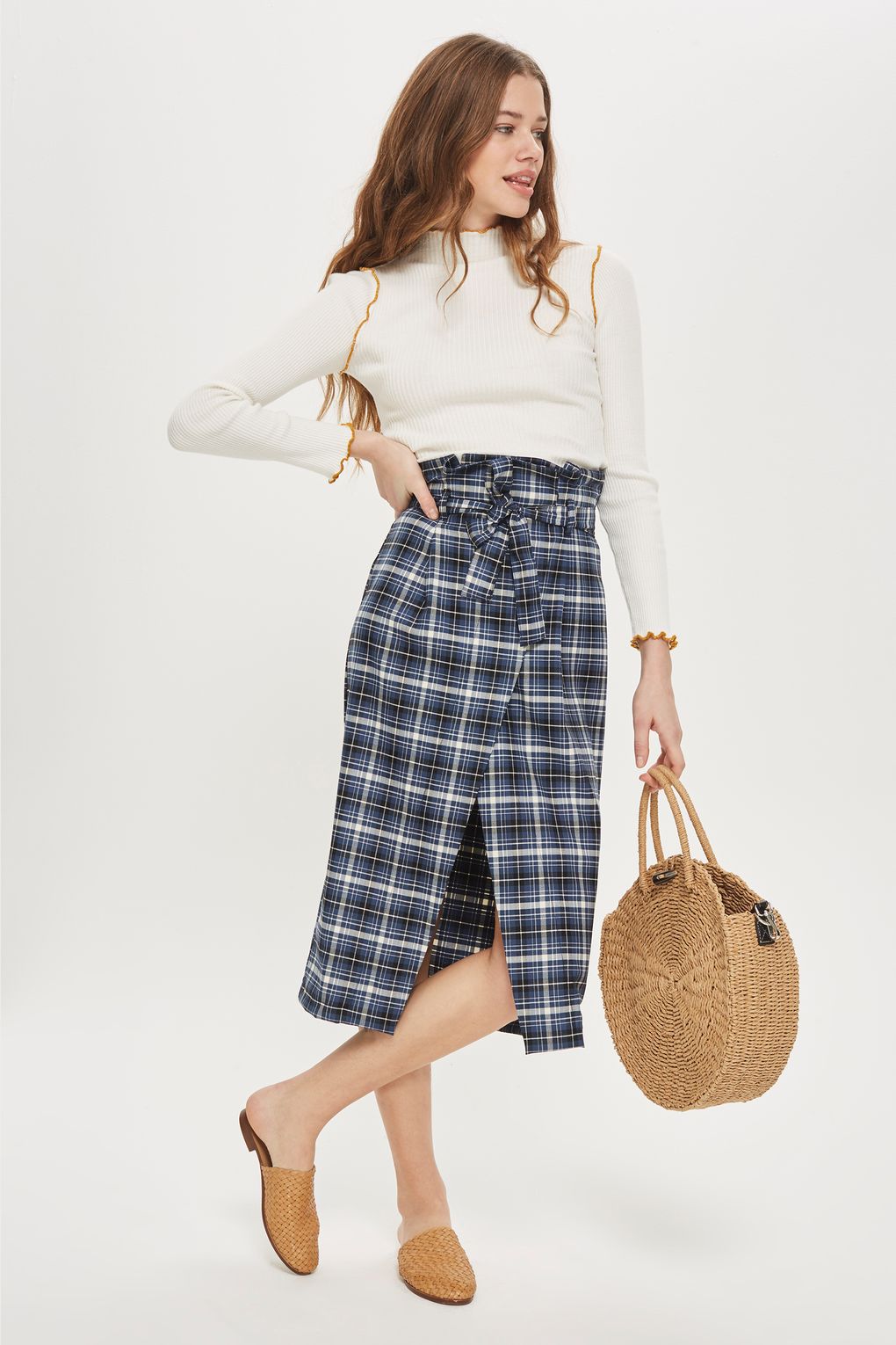 topshop paperbag skirt