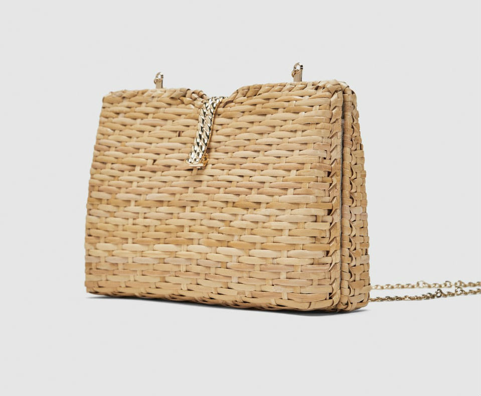 zara straw bag