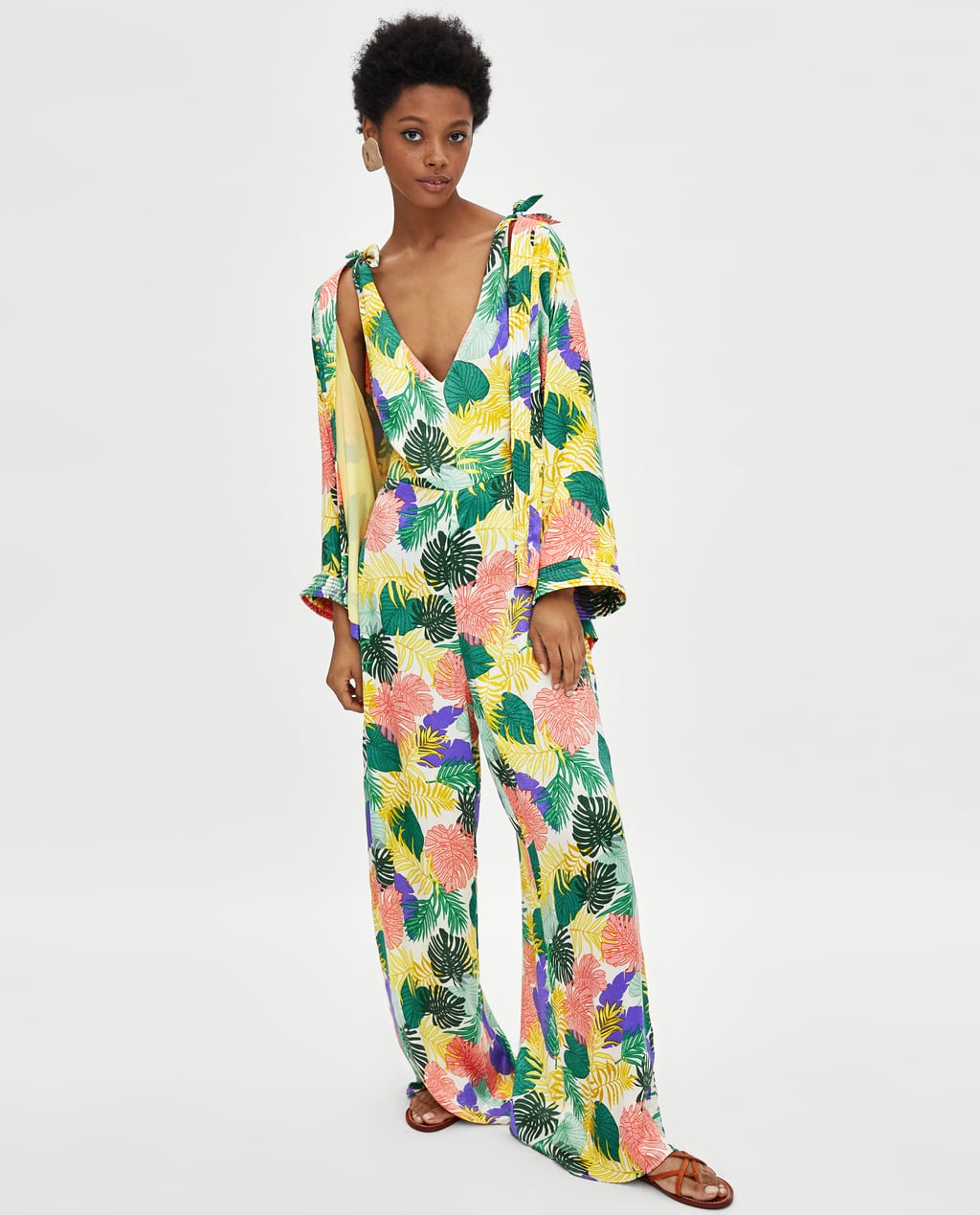 zara jumpsuit and kimono