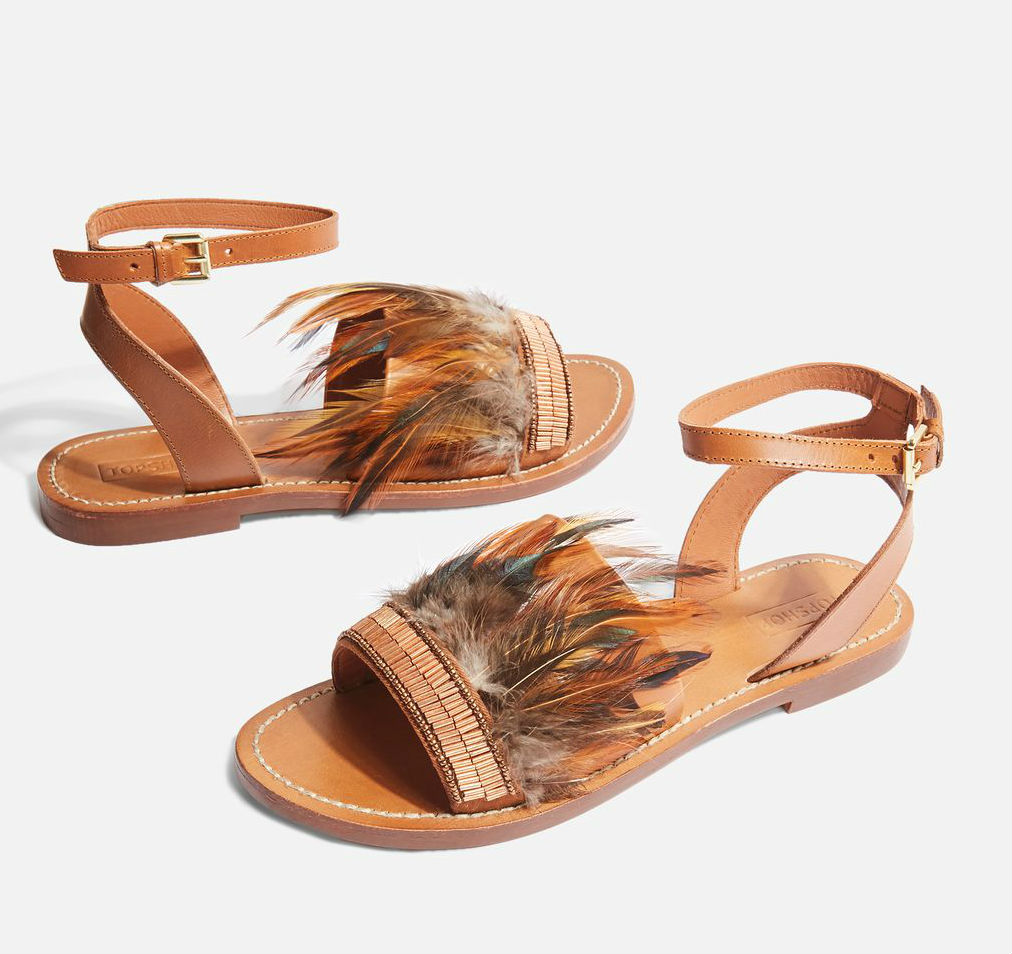 topshop fancy flat sandals