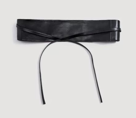 mango sash belt black