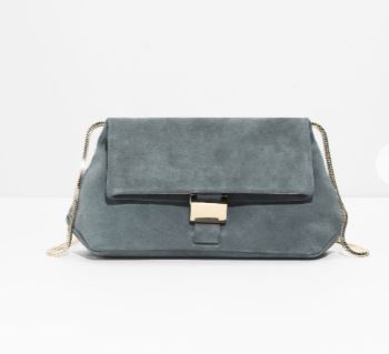 & other stories Small Leather Fold-Over Bag