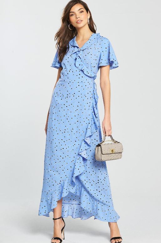 model-wearing-blue-full-length-long-sleeve-tea-dress1