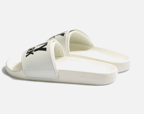 white ivy park sliders