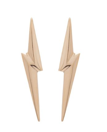 edge only lightening bolt earrings