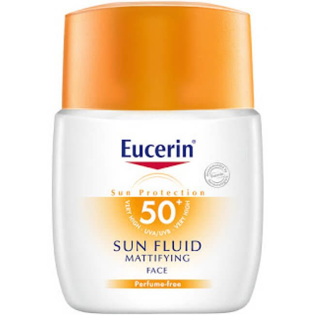 Eucerin sun fluid mattifying face foundation splitting