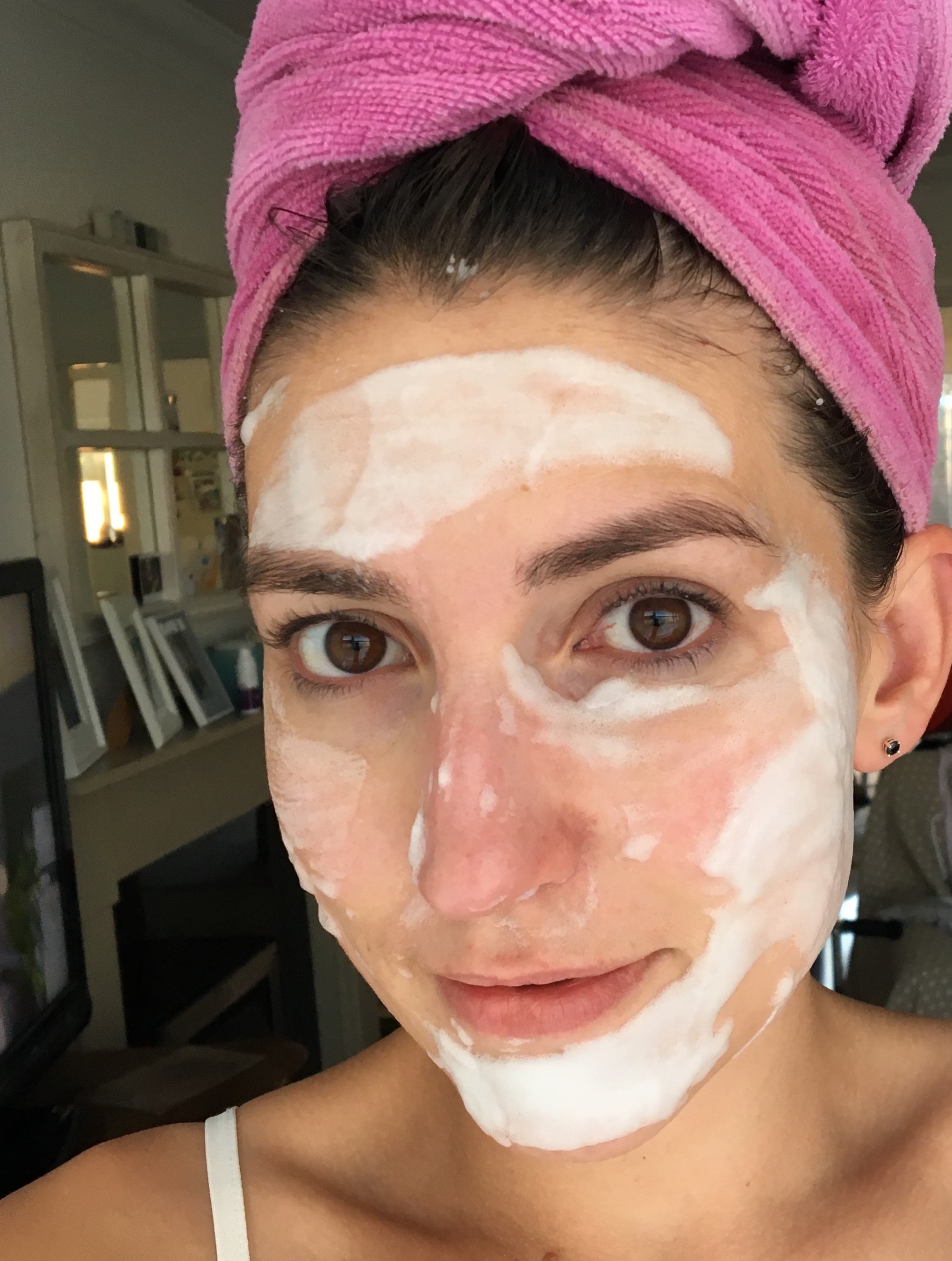 foaming facial mask