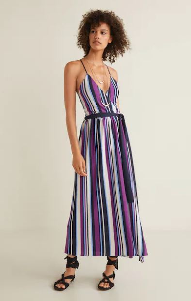mango striped dress