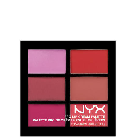 NYX lip palette nudes