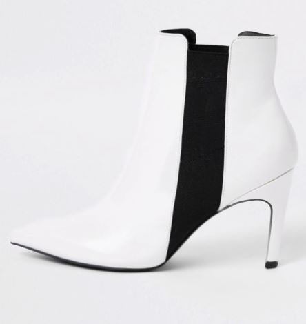 river island white autumn boots