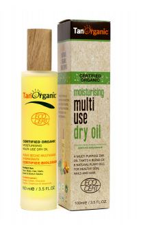 tan organic multi use dry oil