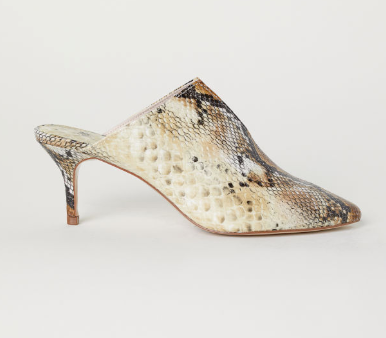 hm snake print shoe