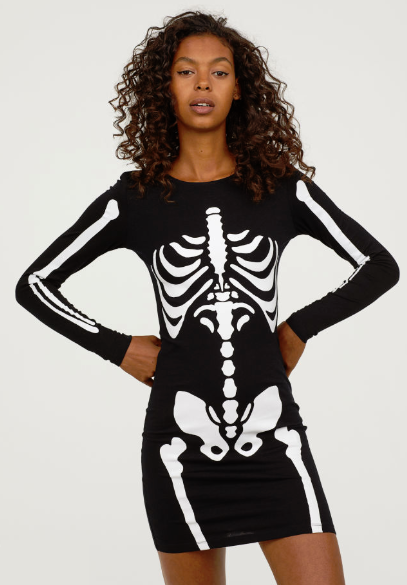 skeleton dress hm
