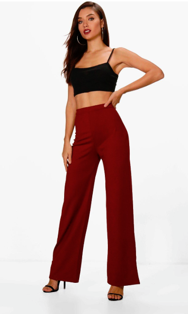 wideleg trousers