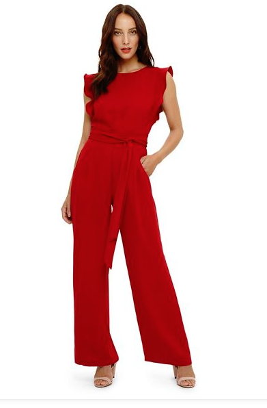 red jumpsuit wedding guest