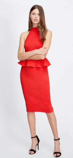 miss selfridge red dress