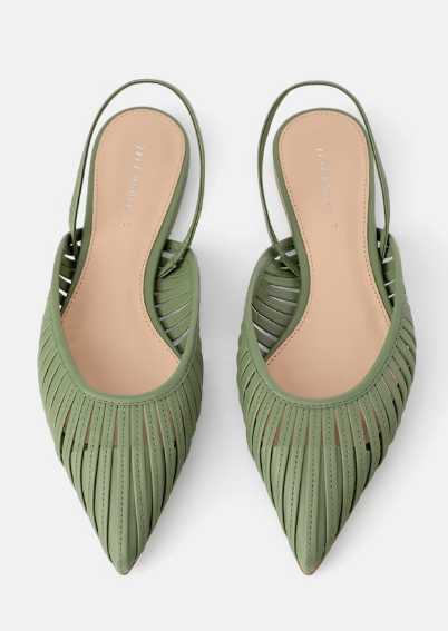 zara slingback flats