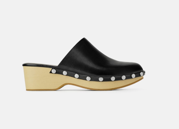 zara studded mules