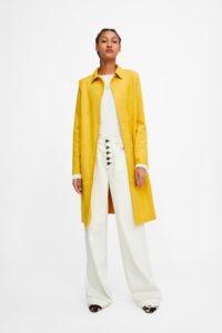 Mustard store coat zara