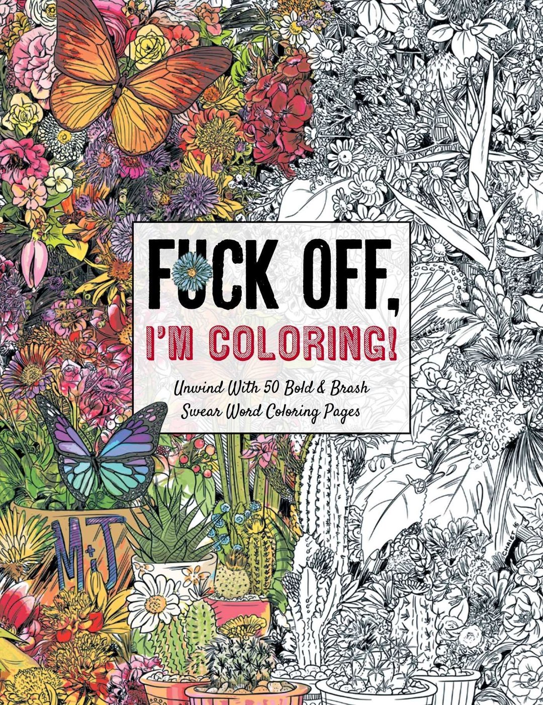 Galentine's Day Gift - F*ck off I’m colouring! Adult Colouring Book Galentine's Day Gift